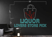 Liquor Lovers Store Pick | LED Neon Sign
