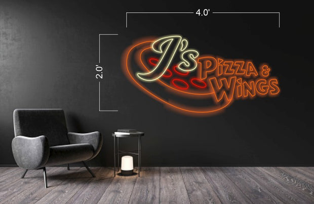 J's Pizza & Wings | LED Neon Sign