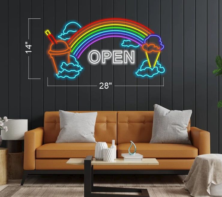 Open Rainbow | LED Neon Sign