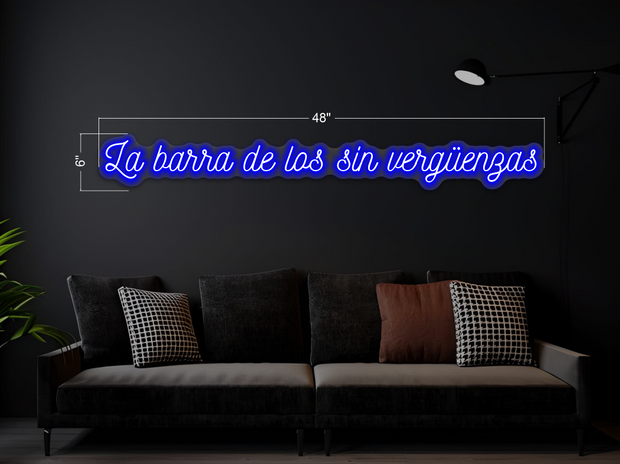 La barra de los sin vergüenzas | LED Neon Sign