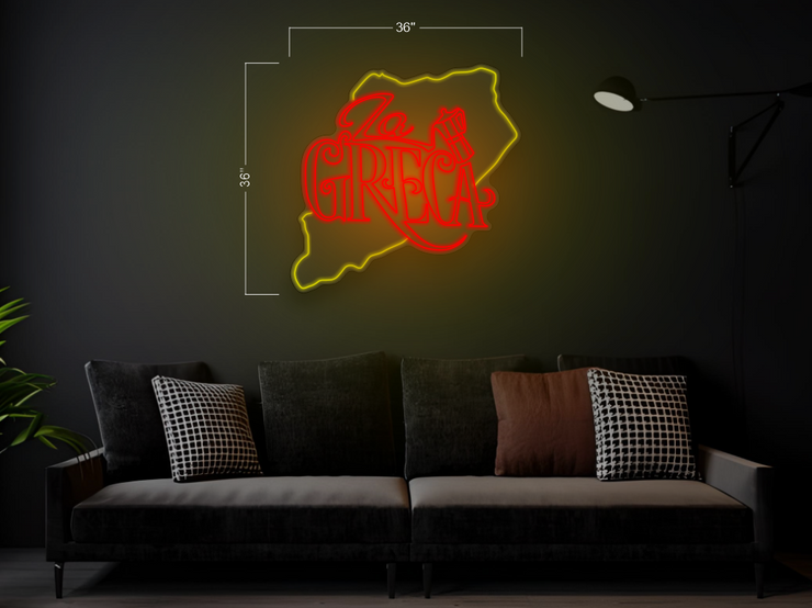 La Greca Logo (2 sets - Outdoor Signs) | LED Neon Sign
