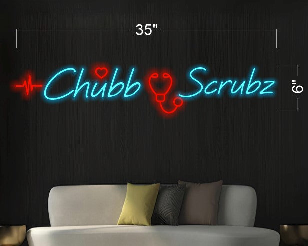 Chubb Scrubz | LED Neon Sign