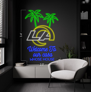 Welcome To Our Casa Whose House  | LED Neon Sign (2 Sets)