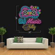 DJ Music Skelly | LED Neon Sign