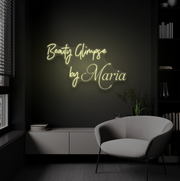 Beauty Glimpse by Maria | LED Neon Sign