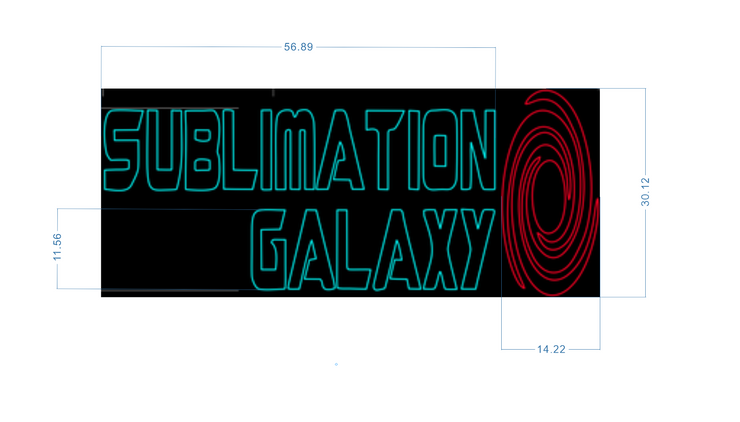 SUBLIMATION GALAXY | Backlit Sign