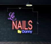 Le Nails By Danny | LED Neon Sign