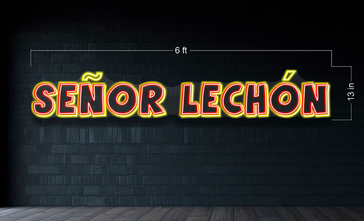 SEÑOR LECHÓN (OUTSIDE) & SENOR LECHON SO PORKING GOOD LOGO | LED Neon Sign