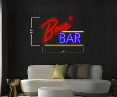 Boos' bar | LED Neon Sign