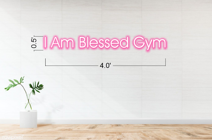 I Am Blessed Gym | LED Neon Sign