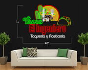 Tacos El Ingeniero Taqueria y Rosticeria | LED Neon Sign