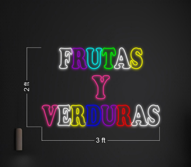 Frutasy Verduras | LED Neon Sign