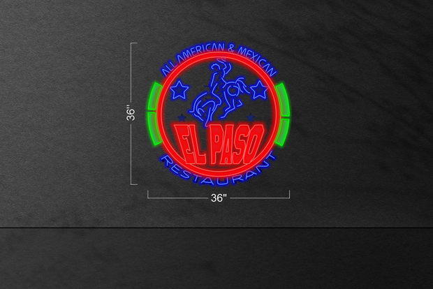 El Paso Logo | LED Neon Sign