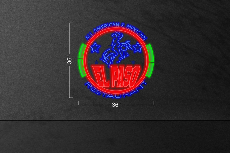 El Paso Logo | LED Neon Sign