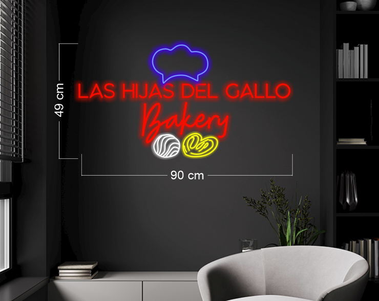 Las Hijas del Gallo Bakery | LED Neon Sign