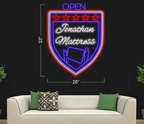 Open Jonathan Mattress | LED Neon Sign