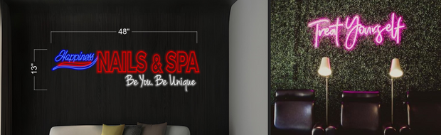 Happiness Nails & Spa & Trear Your Self | LED Neon Sign