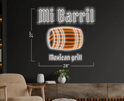 Mi Barril Mexican Grill| LED Neon Sign