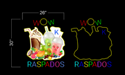 WOW K RASPADOS | LED Neon Sign