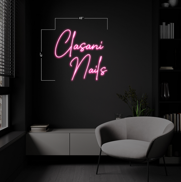 Clasani Nails | LED Neon Sign