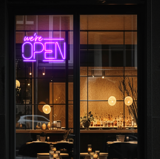 SALE OFF 40% - "OPEN" LED Neon Sign For Business, Storefront Window Shop Store Bar Salon Cafes Pubs Hotel Wall Decor