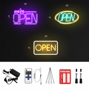 SALE OFF 40% - "OPEN" LED Neon Sign For Business, Storefront Window Shop Store Bar Salon Cafes Pubs Hotel Wall Decor