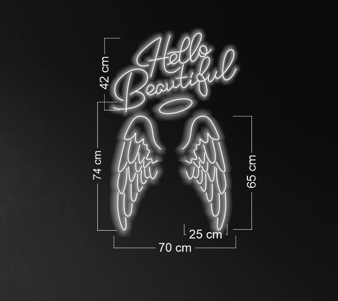 Hello beautiful| LED Neon Sign