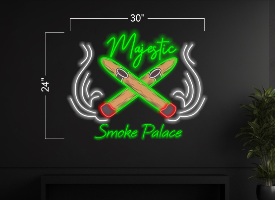 Majestic Smoke Palace| LED Neon Sign