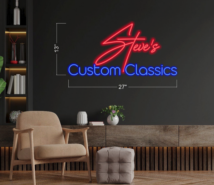 STEVE'S CUSTOM CLASSICS | LED Neon Sign