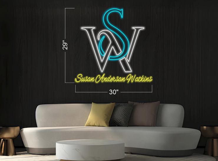 SUSAN AND CHAS WATKINS (3 sets) | LED Neon Sign
