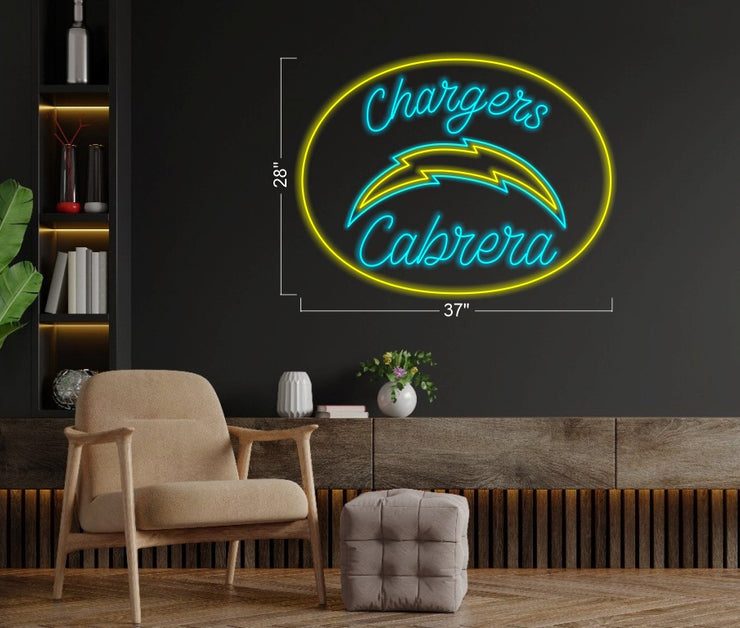 Chargers Cabrera | LED Neon Sign