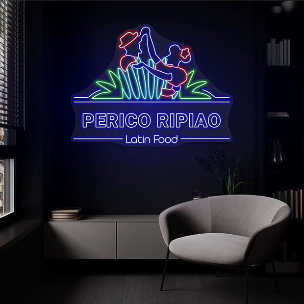 Perico Ripiao Latin Food | LED Neon Sign (3 sets)