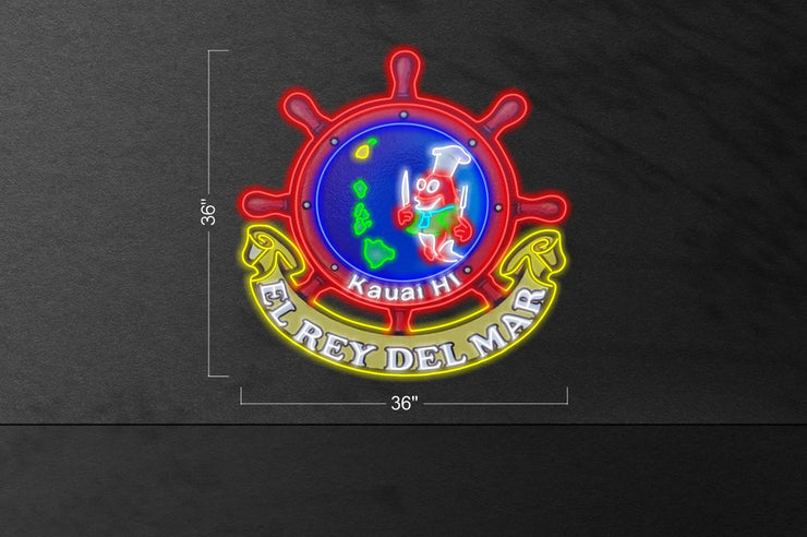 El Rey Del Mar Logo | LED Neon Sign