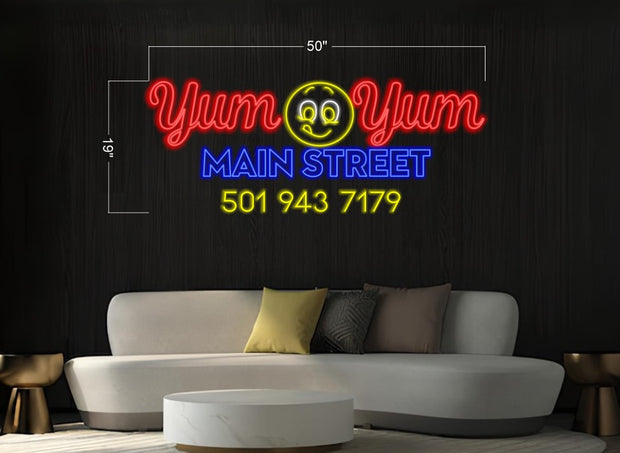 Yum 🤤 Yum Main Street | LED Neon Sign