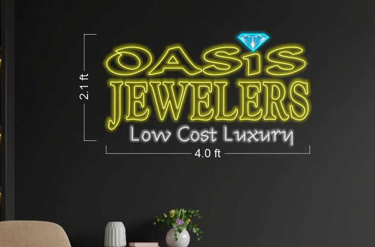 Oasis Jewelers low cost luxury | LED Neon Sign