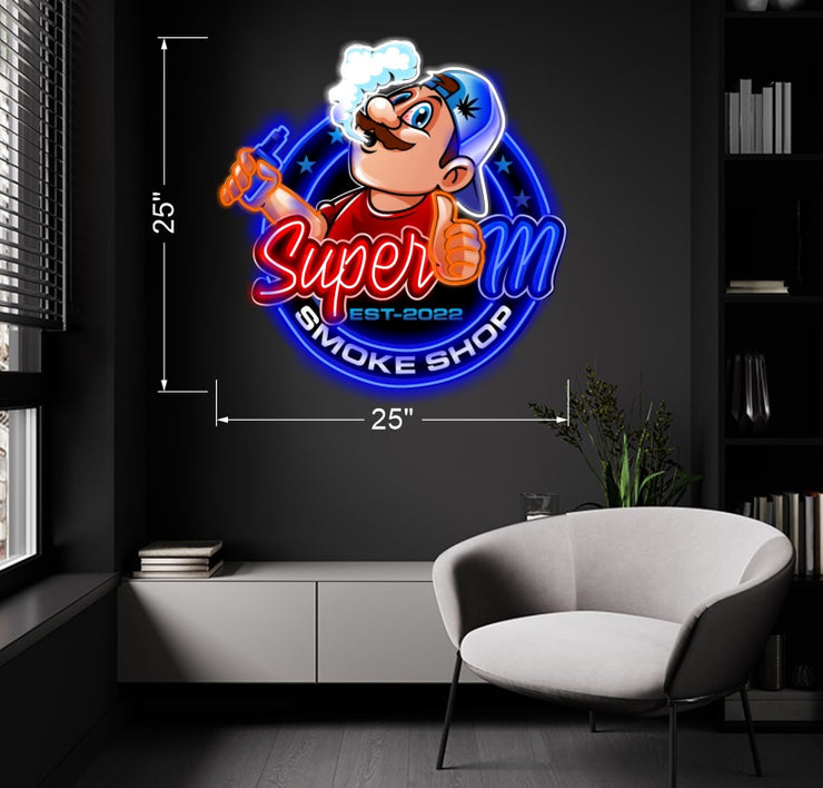 Super M smoke shop | LED Neon Sign