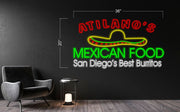 ATILANO'S MEXICAN FOOD | LED Neon Sign