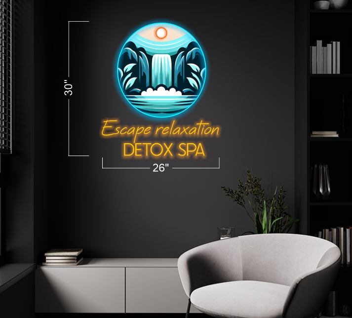 Escape Relaxation detox spa| LED Neon Sign