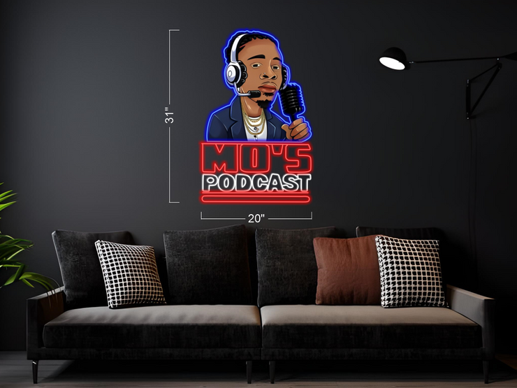 MO'S PODCAST | LED Neon Sign