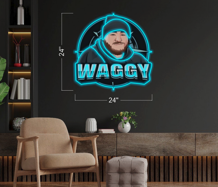 WAGGY LOGO_H529 | LED Neon Sign