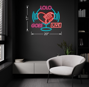 Lolo Goes Live | LED Neon Sign