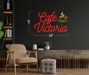 CAFE VICTORIA LOGO| LED Neon Sign
