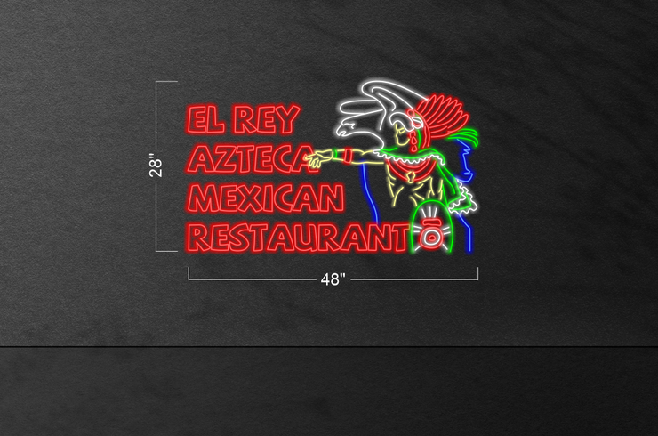El Rey Azteca Mexican Restaurant | LED Neon Sign