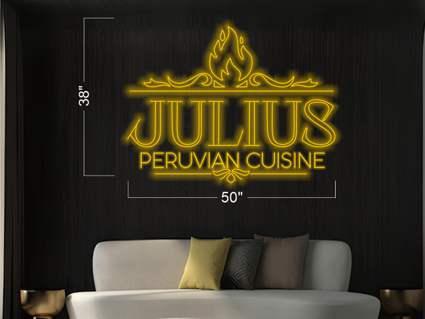 Julius Peruvian cuisine | LED Neon Sign