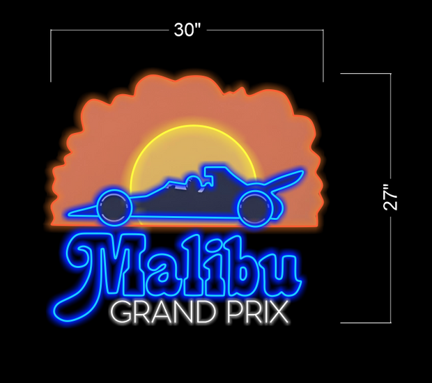 MALIBU GRAND PRIX LOGO_H29 | LED Neon Sign