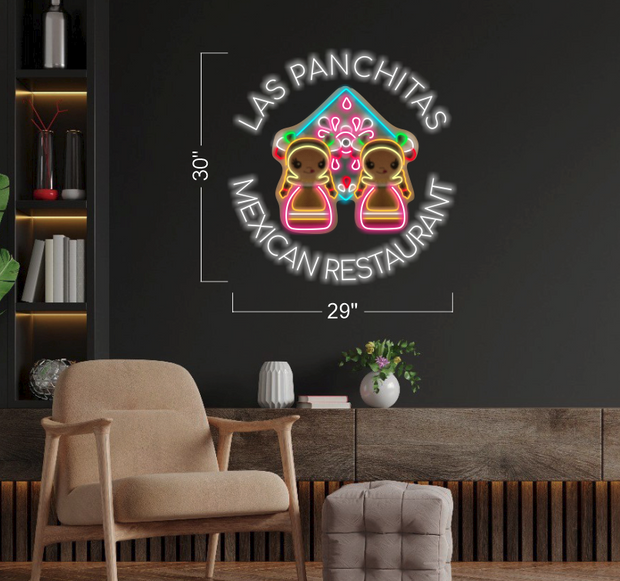 LAS PANCHITAS LOGO_H529  | LED Neon Sign