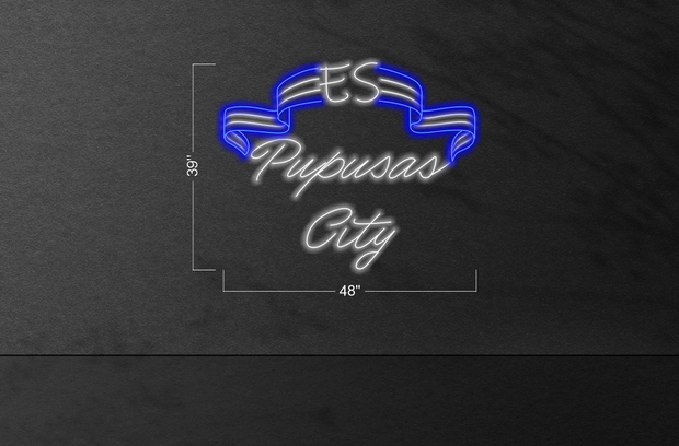 PUPUSAS CITY - Outdoor application | LED Neon Sign