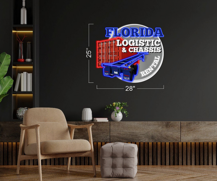 Florida Logistic & Chassis | LED Neon Sign