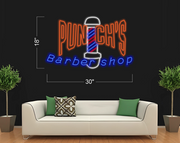 Punch's Barber Shop | LED Neon Sign