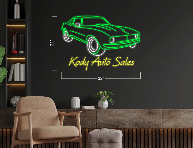 Car Kody Auto Sales LOGO_H29 | LED Neon Sign